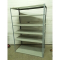 Grey 5 Shelf Metal Adjustable Garage Storage Shelving Unit Grey 5 Shelf Metal Adjustable Garage Storage Shelving Unit